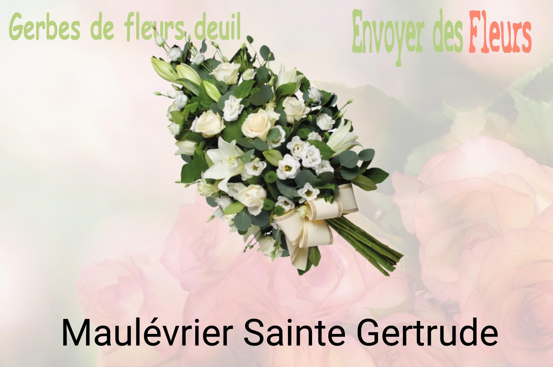 Gerbe de fleurs de deuil livrée à Maulévrier-Sainte-Gertrude